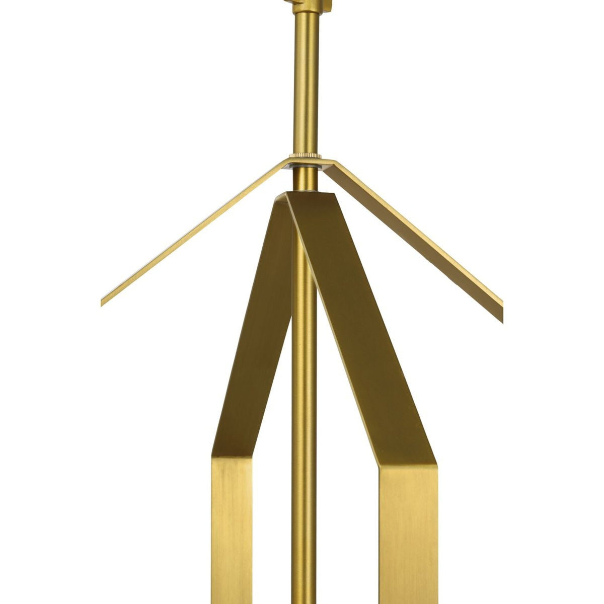 Progress Lighting Vertex 4-Light Brushed Gold Modern/Contemporary Geometric Medium Hanging Pendant Light
