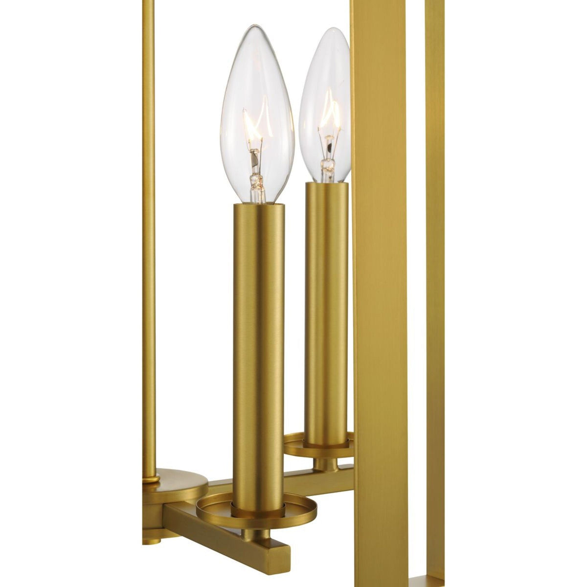 Progress Lighting Vertex 4-Light Brushed Gold Modern/Contemporary Geometric Medium Hanging Pendant Light