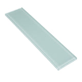 Apollo Tile (Sample) Wall Tile Cadet Blue 3-in x 12-in Glossy Glass Brick Subway Wall Tile
