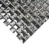 Apollo Tile (Sample) Floor and Wall Tile Flint Gray 4-in x 4-in Glossy Glass Wall Tile