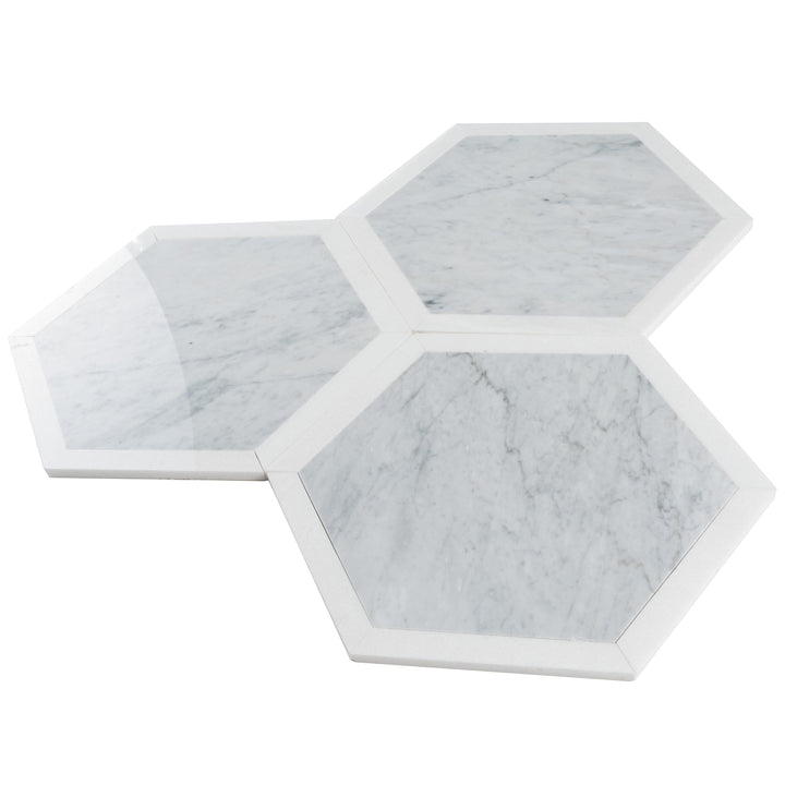 Apollo Tile (Sample) Athens White and Gray 12-in x 12-in Polished Marble Look Floor and Wall Tile