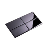Apollo Tile (Sample) Wall Tile Black 3-in x 6-in Glossy Glass Brick Subway Wall Tile