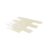 Apollo Tile (Sample) White 2-in x 8-in Glossy Glass Brick Subway Floor and Wall Tile