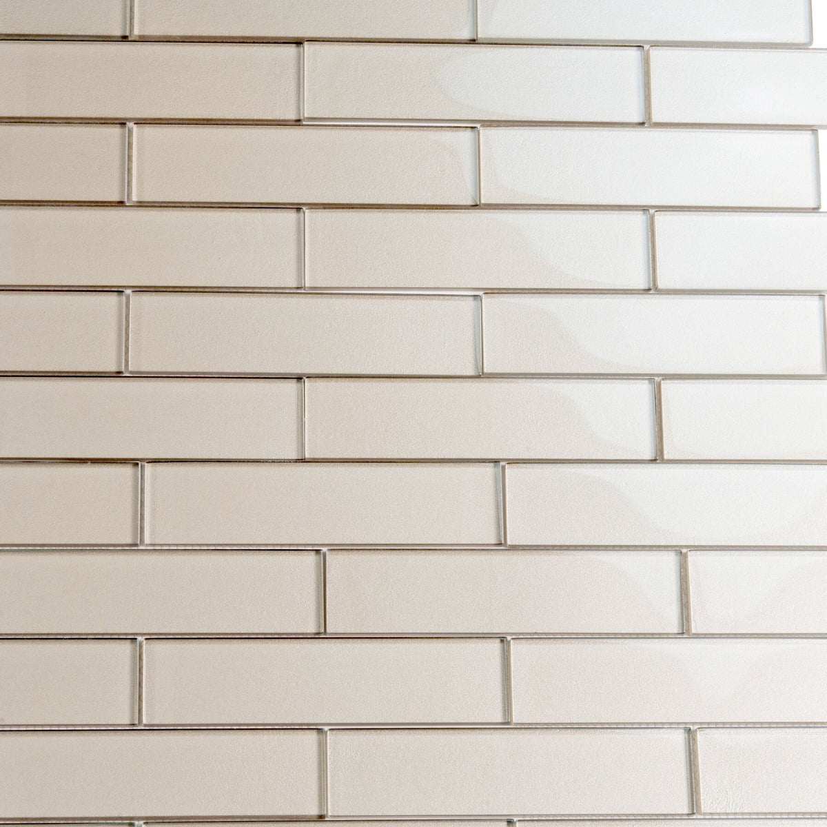 Apollo Tile (Sample) Cosmos Stone Gray 4-in x 4-in Glossy Marble Brick Mosaic Wall Tile