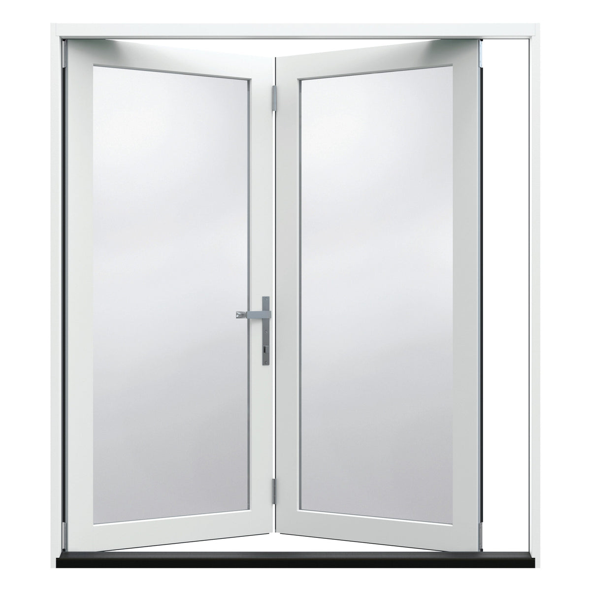 JELD-WEN 60-in x 80-in Fiberglass French, Right-hand folding – product-only view