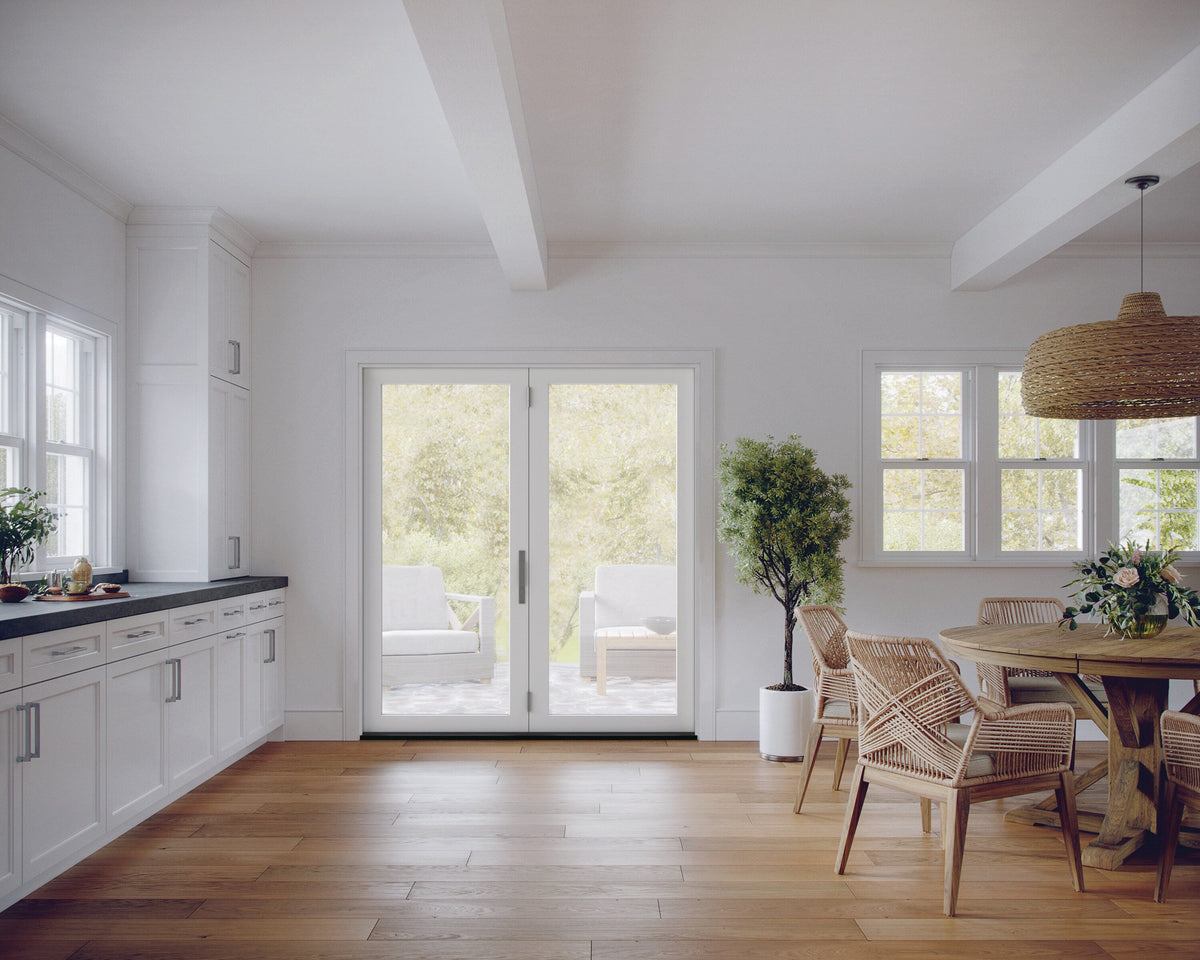 JELD-WEN 60-in x 80-in Fiberglass French, Right-hand folding – additional view 3