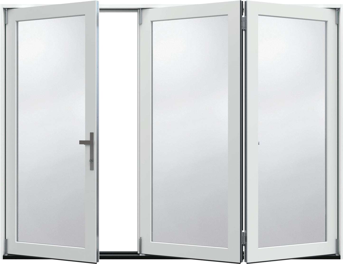 JELD-WEN 108-in x 80-in Fiberglass Folding, Right-hand folding – additional view 8