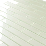 Apollo Tile (Sample) Cosmos Blue 4-in x 4-in Glossy Glass Brick Mosaic Wall Tile