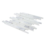 Apollo Tile (Sample) White 4-in x 4-in Honed Marble Linear Mosaic Floor and Wall Tile