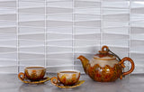 Apollo Tile Glacier Pearl White 12-in x 13-in Polished Glass Linear Floor and Wall Tile (5.38-sq. ft/ Carton)