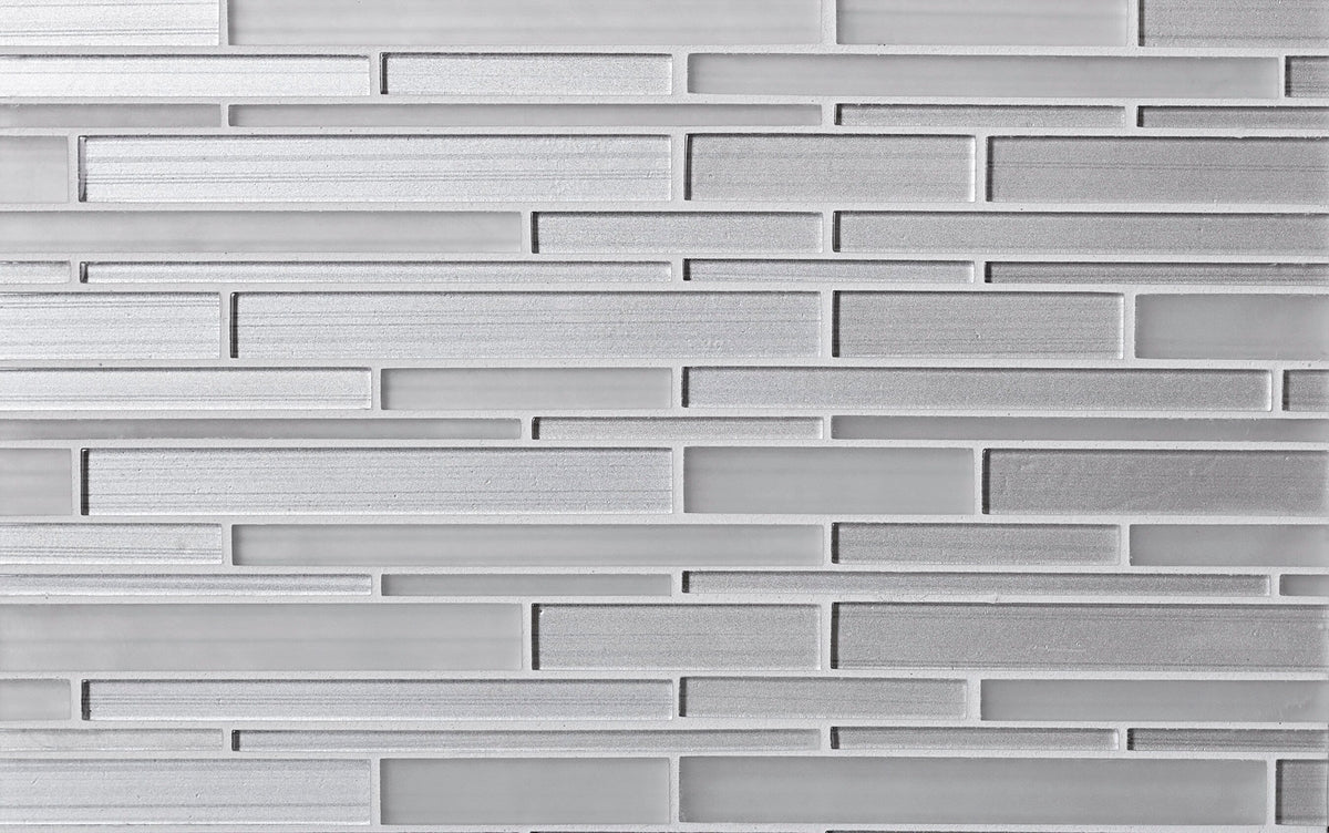 Apollo Tile Glacier White 12-in x 12-in Honed Glass Linear Patterned Floor and Wall Tile (5-sq. ft/ Carton)