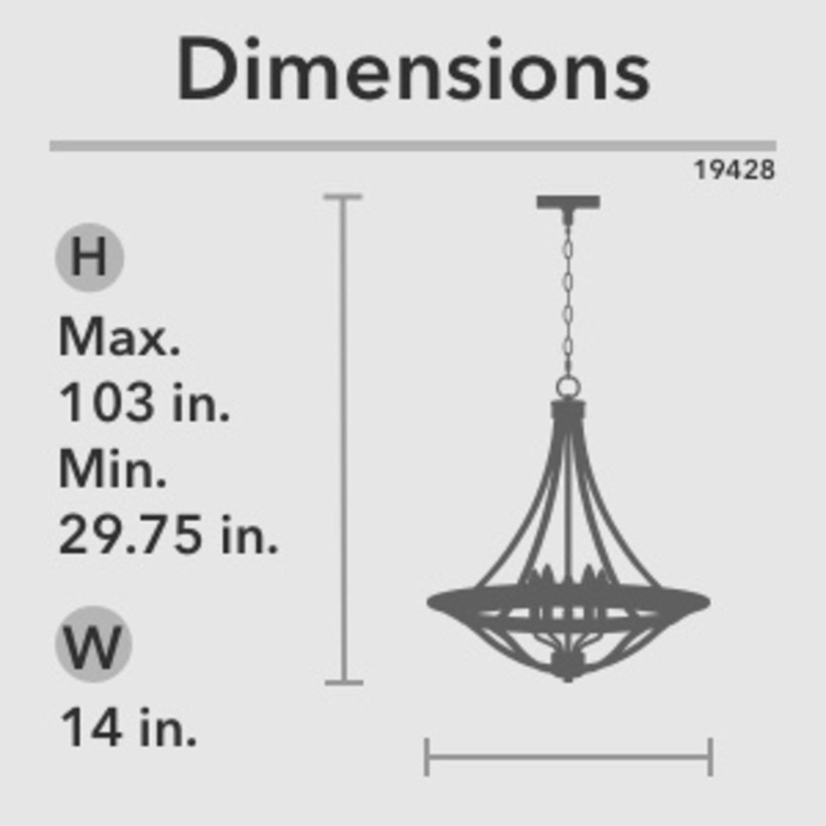 Hunter Perch Point 4-Light Noble Bronze Transitional Bowl LED Large Hanging Kitchen Island Light