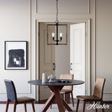 Hunter Woodburn 4-Light Noble Bronze Modern/Contemporary Square LED Medium Hanging Kitchen Island Light