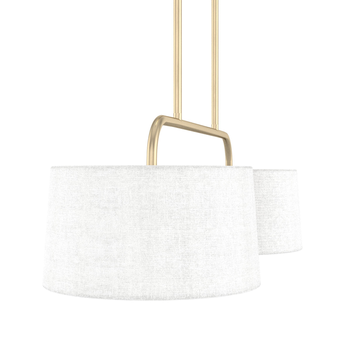 Hunter Cottage Hill 4-Light Alturas Gold Modern/Contemporary Drum LED Large Hanging Kitchen Island Light