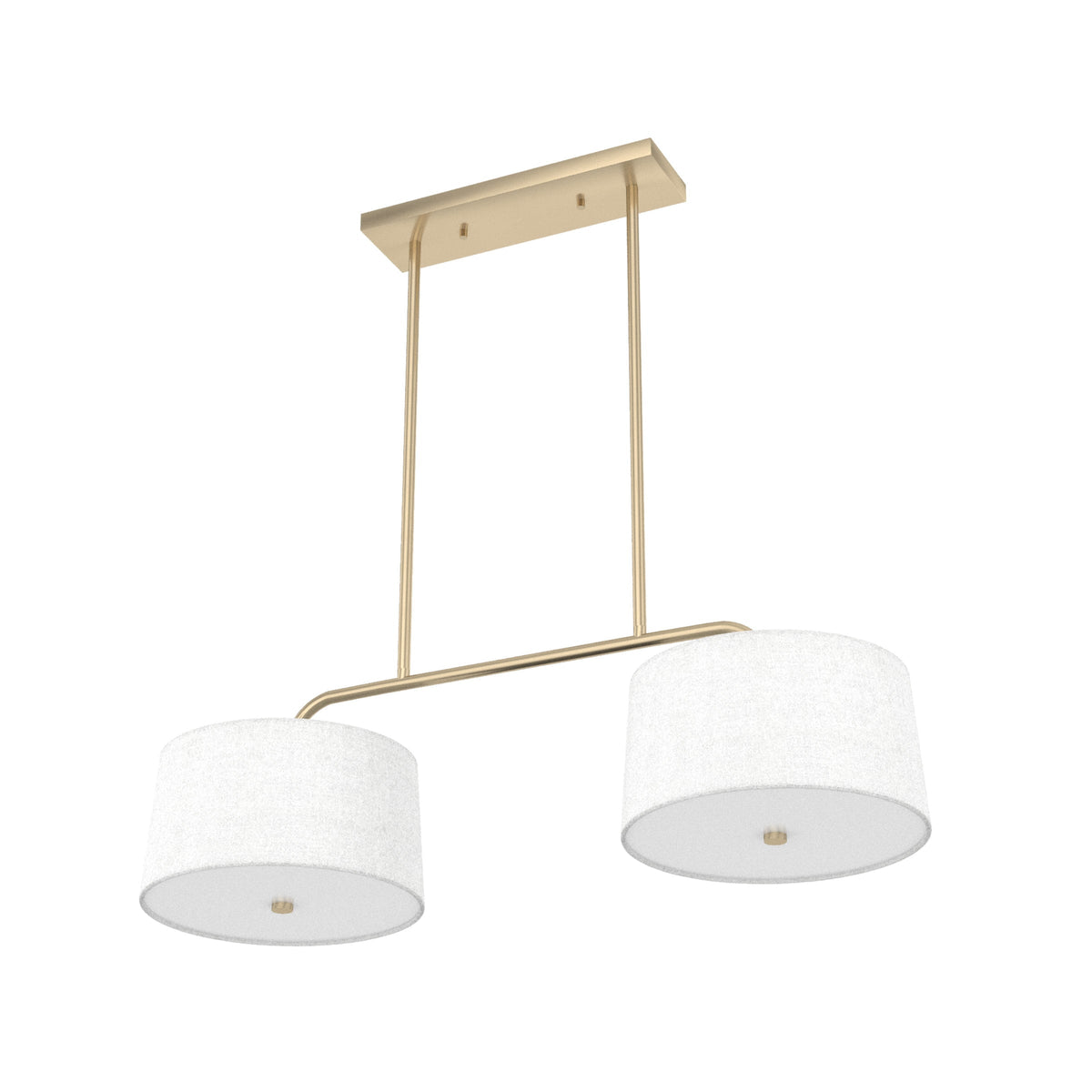 Hunter Cottage Hill 4-Light Alturas Gold Modern/Contemporary Drum LED Large Hanging Kitchen Island Light