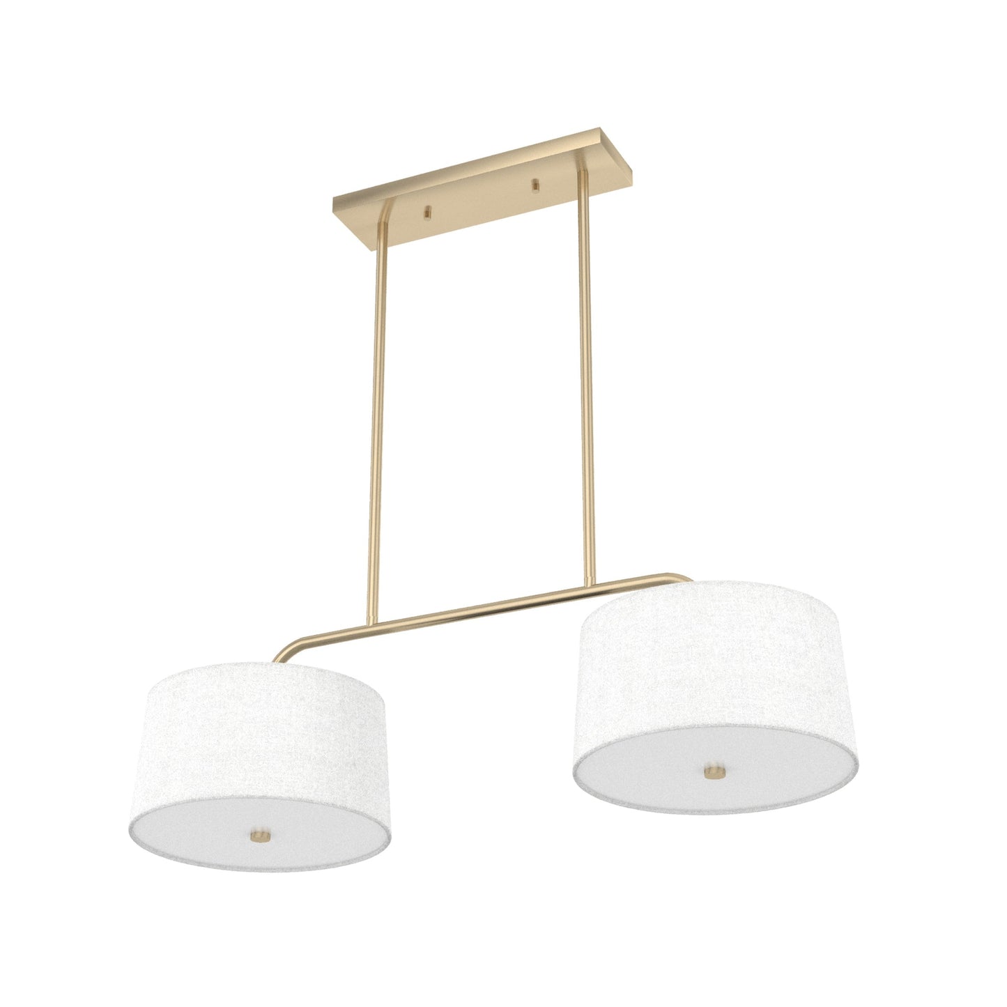 Hunter Cottage Hill 4-Light Alturas Gold Modern/Contemporary Drum LED Large Hanging Kitchen Island Light