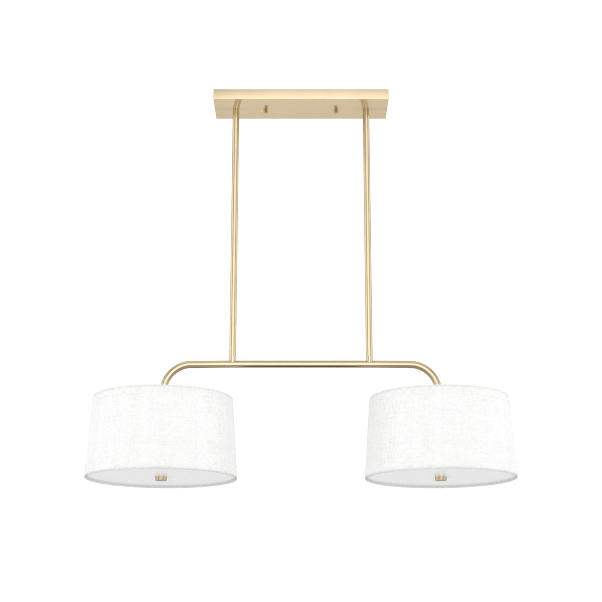 Hunter Cottage Hill 4-Light Alturas Gold Modern/Contemporary Drum LED Large Hanging Kitchen Island Light