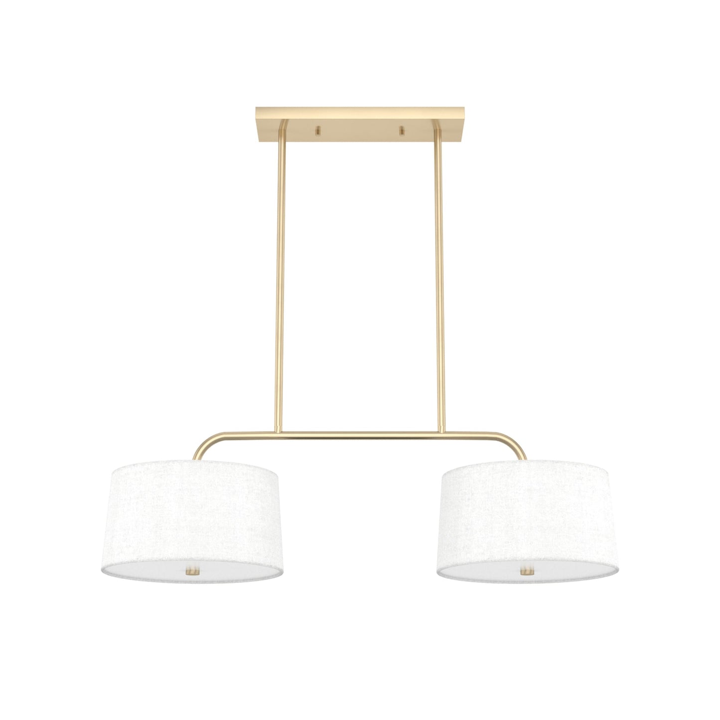 Hunter Cottage Hill 4-Light Alturas Gold Modern/Contemporary Drum LED Large Hanging Kitchen Island Light