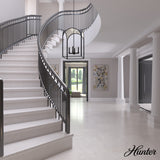 Hunter Dukestown 4-Light Natural Iron Transitional Lantern LED Medium Hanging Kitchen Island Light