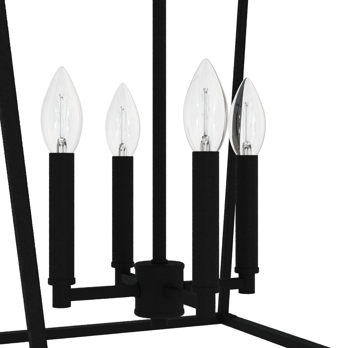 Hunter Laurel Ridge 4-Light Natural Iron Transitional Lantern LED Medium Hanging Kitchen Island Light
