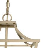Hunter Laurel Ridge 4-Light Alturas Gold Transitional Lantern LED Medium Hanging Kitchen Island Light
