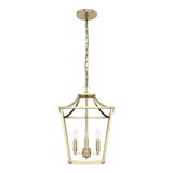 Hunter Laurel Ridge 4-Light Alturas Gold Transitional Lantern LED Medium Hanging Kitchen Island Light