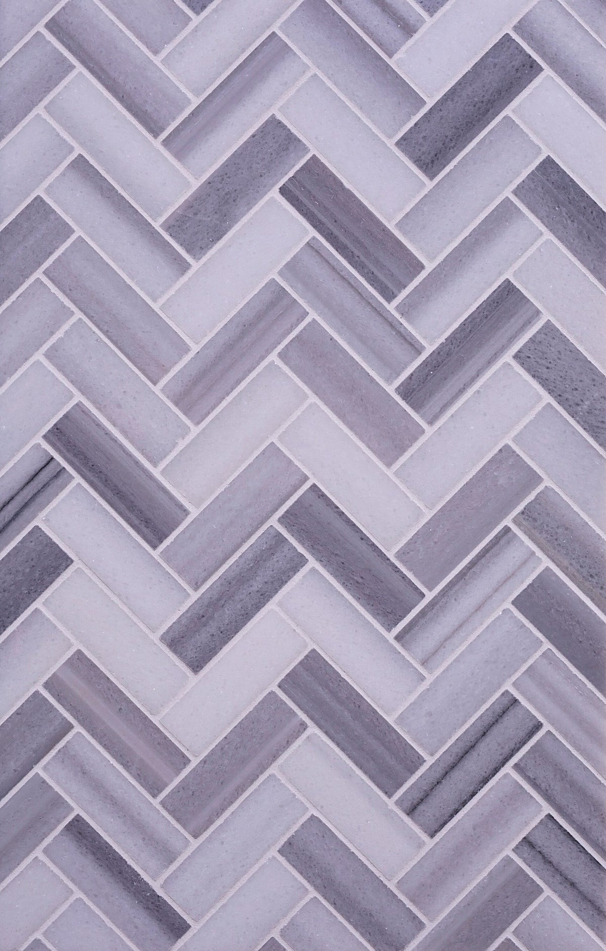 Apollo Tile Grey 10-in x 12-in Polished Natural Stone Marble Herringbone Floor and Wall Tile (5.29-sq. ft/ Carton)