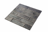 Apollo Tile (Sample) Wall Light Gray 4-in x 4-in Glossy Glass Brick Patterned Wall Tile