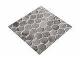 Apollo Tile (Sample) Wall Gray 4-in x 4-in Glossy Glass Honeycomb Patterned Wall Tile