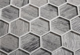 Apollo Tile (Sample) Wall Gray 4-in x 4-in Glossy Glass Honeycomb Patterned Wall Tile