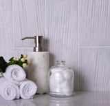 Apollo Tile (Sample) White 4-in x 12-in Natural Porcelain Stone Look Wall Tile