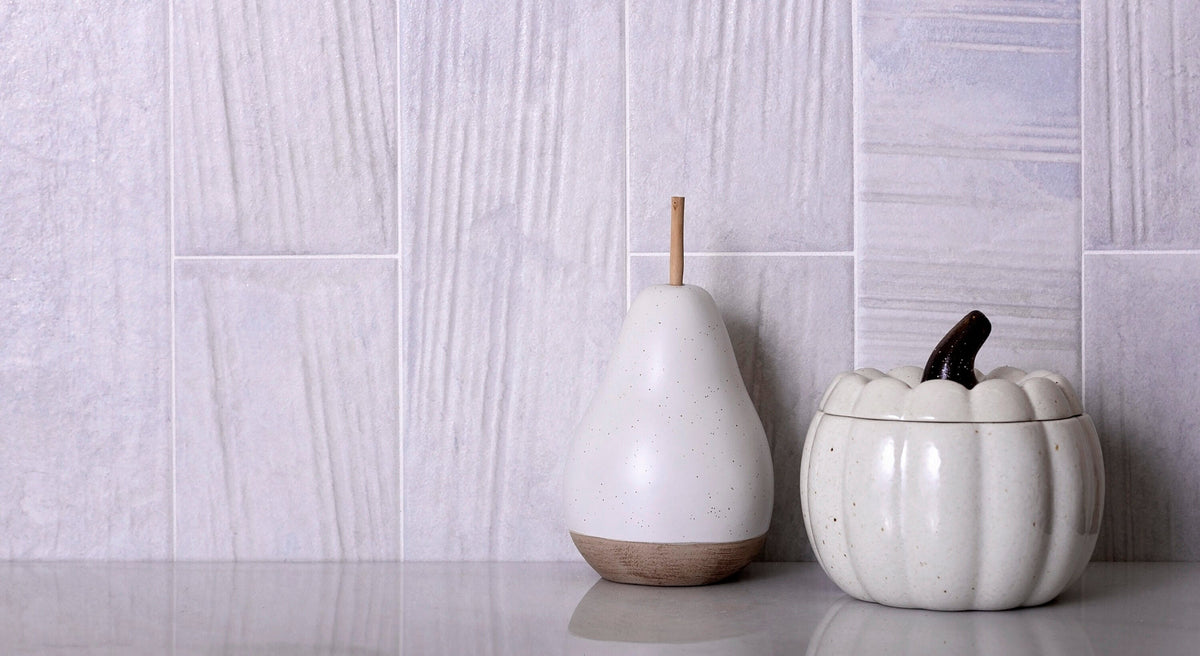 Apollo Tile (Sample) White 4-in x 12-in Natural Porcelain Stone Look Wall Tile