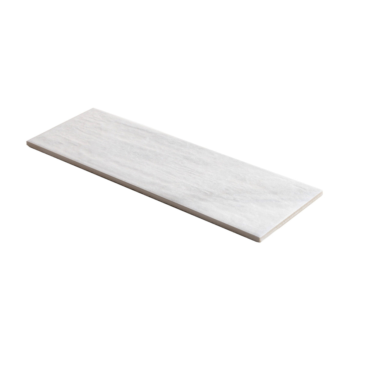 Apollo Tile (Sample) White 4-in x 12-in Natural Porcelain Stone Look Wall Tile