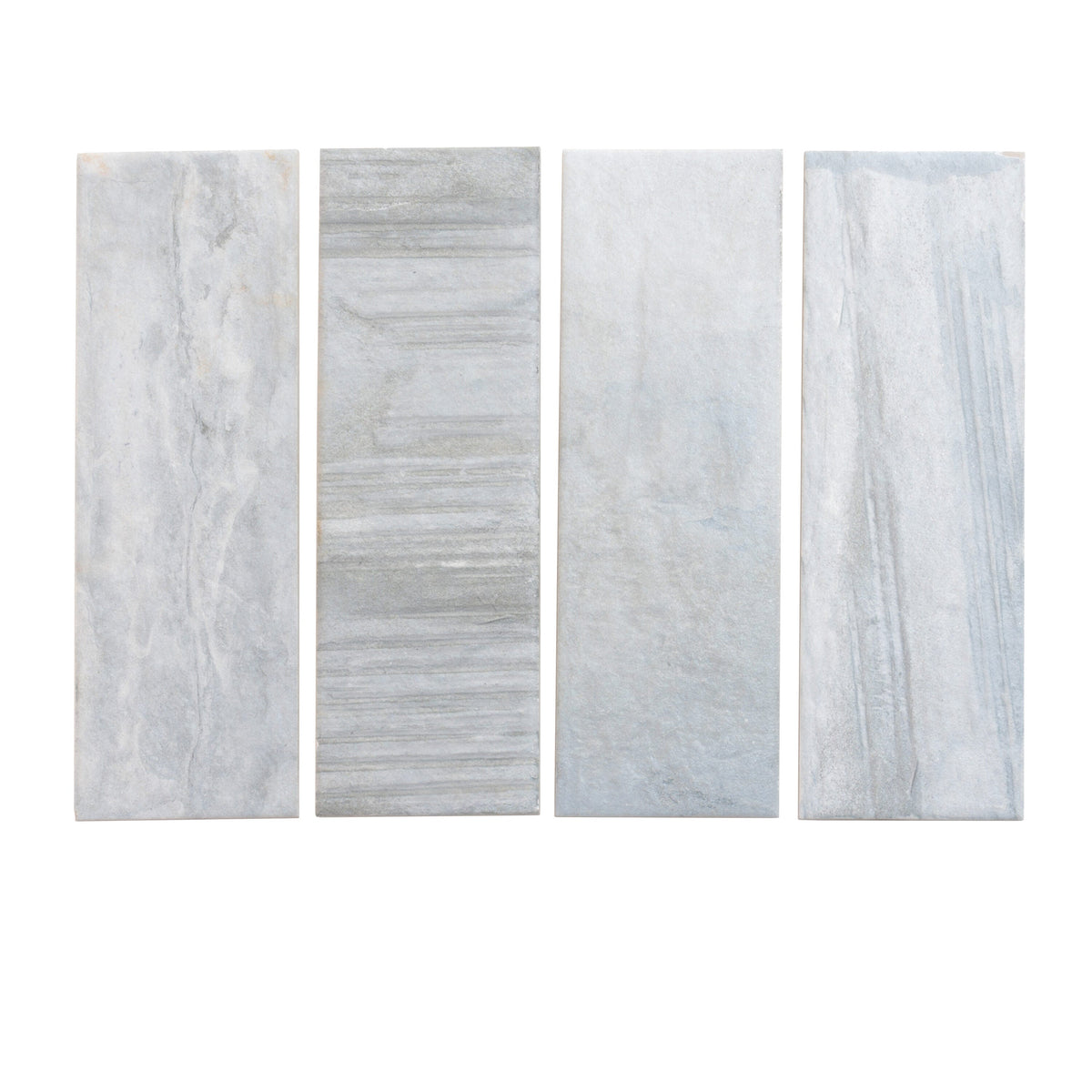 Apollo Tile (Sample) Gray 4-in x 12-in Natural Porcelain Stone Look Wall Tile
