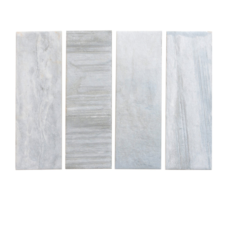Apollo Tile (Sample) Gray 4-in x 12-in Natural Porcelain Stone Look Wall Tile