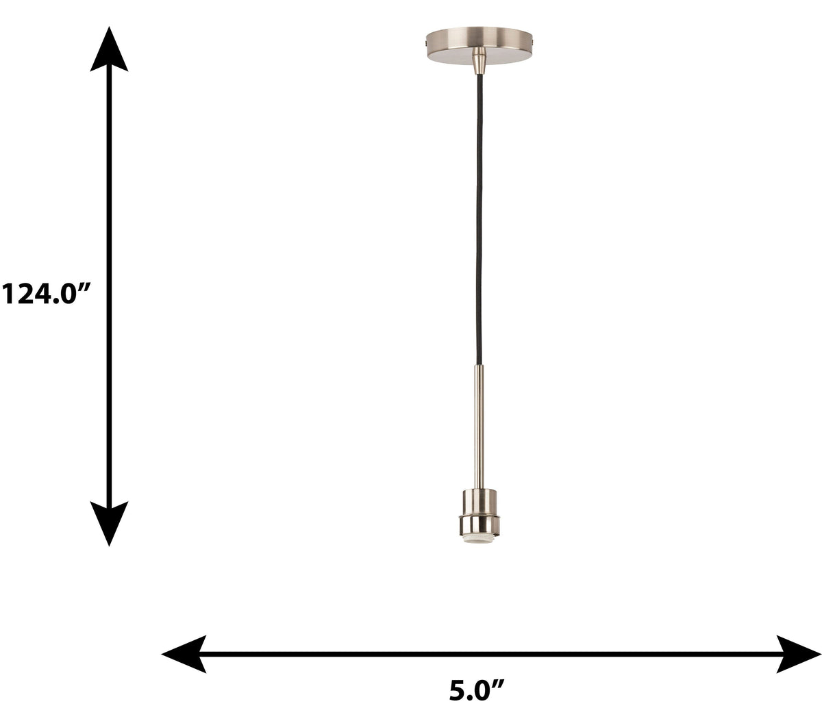 Portfolio Brushed Nickel Transitional Cylinder Pendant Light
