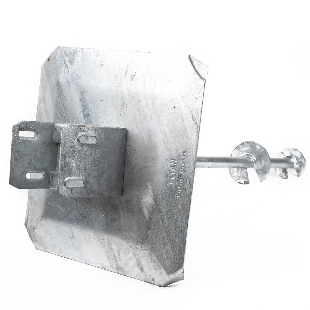 TITAN BUILDING PRODUCTS 27-in x 12.25-in Deck foot anchor Galvanized Steel Support Bracket