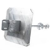 TITAN BUILDING PRODUCTS 27-in x 12.25-in Deck foot anchor Galvanized Steel Support Bracket