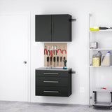 Prepac HangUps 30-in W x 72-in H Wood Composite Black Wall-mount Utility Storage Cabinet