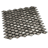 Apollo Tile Majeste Gray 11-in x 11-in Honed Glass Diamond Patterned Wall Tile (8.55-sq. ft/ Carton)
