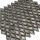 Apollo Tile Majeste Gray 11-in x 11-in Honed Glass Diamond Patterned Wall Tile (8.55-sq. ft/ Carton)