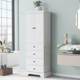 GZMR 23.6-in W x 68.1-in H Mdf White Freestanding Utility Storage Cabinet