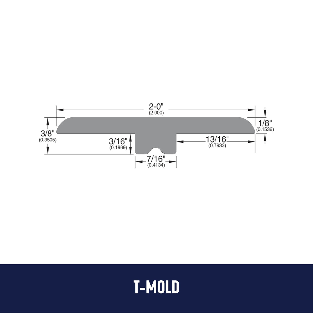 Bruce Forest Rain Tranquil Warmth 0.375-in T x 2-in W x 94-in L Wood Veneer with Vinyl Core T-moulding