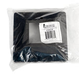 Fortress Building Products Versai 1.5-in Gloss Black Metal Post Support For Metal Fence 2-Pack