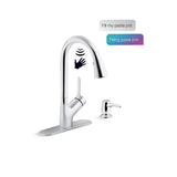 Setra Single-Handle Touchless Pull-Down Sprayer Kitchen Faucet in Vibrant Stainless - Super Arbor