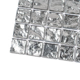 Apollo Tile (Sample) Elaina Silver 12-in x 12-in Polished Glass Uniform Squares Patterned Floor and Wall Tile