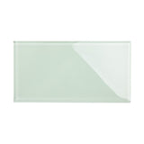Giorbello (Sample) 6x12 glass subway tiles Winter Sage 6-in x 12-in Glossy Glass Brick Subway Wall Tile