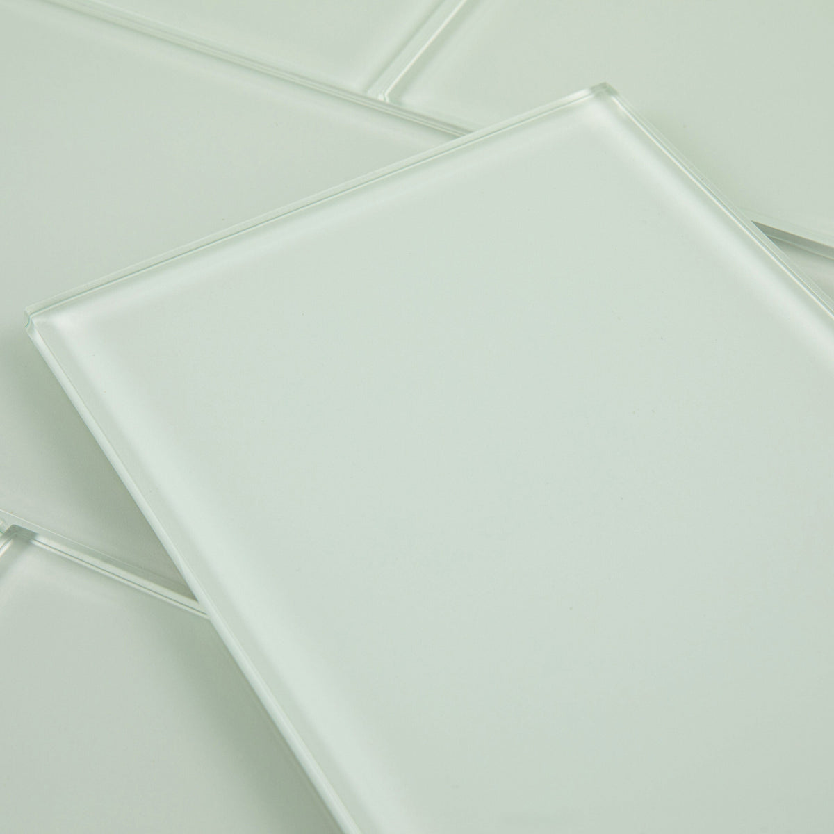 Giorbello Classic Premium Winter Sage 6-in x 12-in Glossy Glass Subway Wall Tile (5-sq. ft/ Carton)