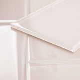 Giorbello (Sample) 6x12 glass subway tiles Rose Pale Pink 6-in x 12-in Glossy Glass Brick Subway Wall Tile