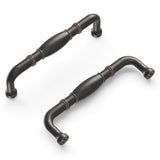 Hickory Hardware Williamsburg 3-3/4-in (96mm) Center to Center Vintage Bronze Rectangular Handle Drawer Pull